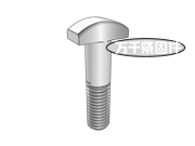 大半圓頭馬車螺栓 ASME B18.5