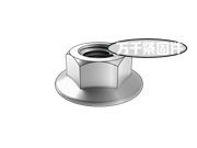 六角法蘭面螺母 GB 6177